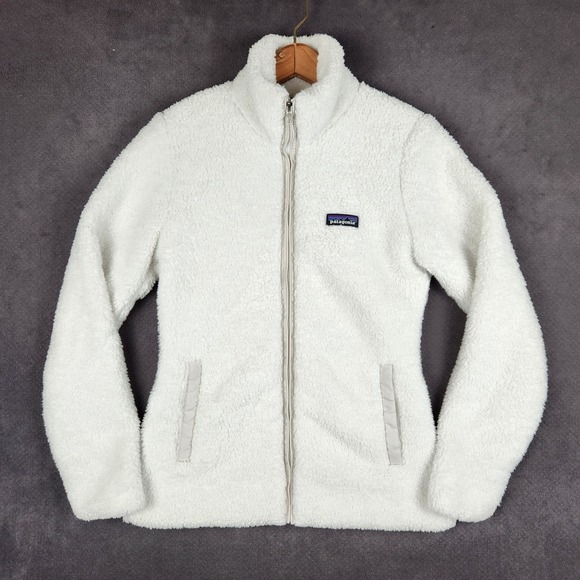 Patagonia Jackets & Blazers - Patagonia Los Gatos Full Zip Fleece Jacket Womens Small White 25211 Slim Fit